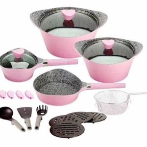 19 pcs nonstick granite coating cookware
