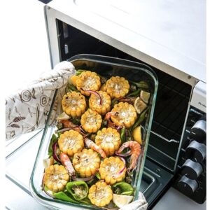 2 PIECE GLASS BROSILLICATE BAKE PAN