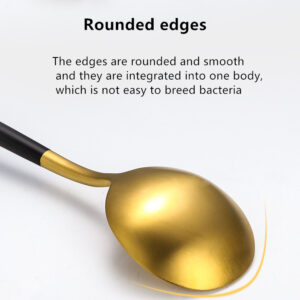 6 dinner spoons, 6 dinner forks, 6 butter knives, 6 teaspoons