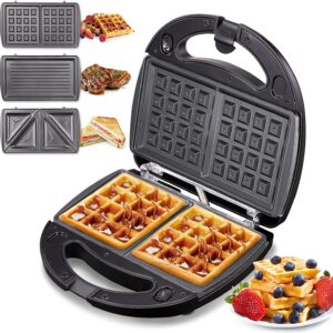 3 in 1 Waffle Maker Sandwich Maker and Grill