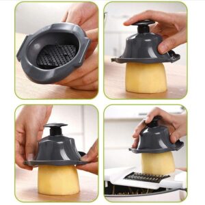 9 in 1 Magic Multifunctional Rotate Vegetable Cutter with Drain Basket