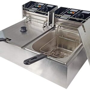 Electric Deep Fryer Commercial Double Tank