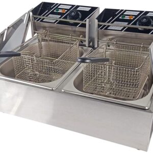 Electric Deep Fryer Commercial Double Tank