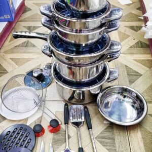 Harraz 25 PCS Stainless Steel Cookware Set