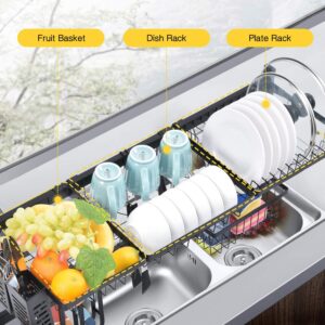 Over The Sink Dish Drying Kitchen Rack Organizer