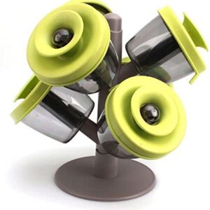 Pop-up Spice Rack with 6 Pieces Spice Storage