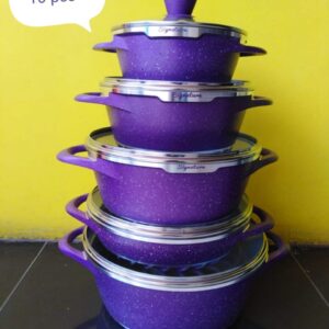 Signature 10 PCS Granite Die Cast Non-stick Cookware Set