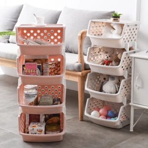 4 Tier Kitchen Multipurpose Rack with lid